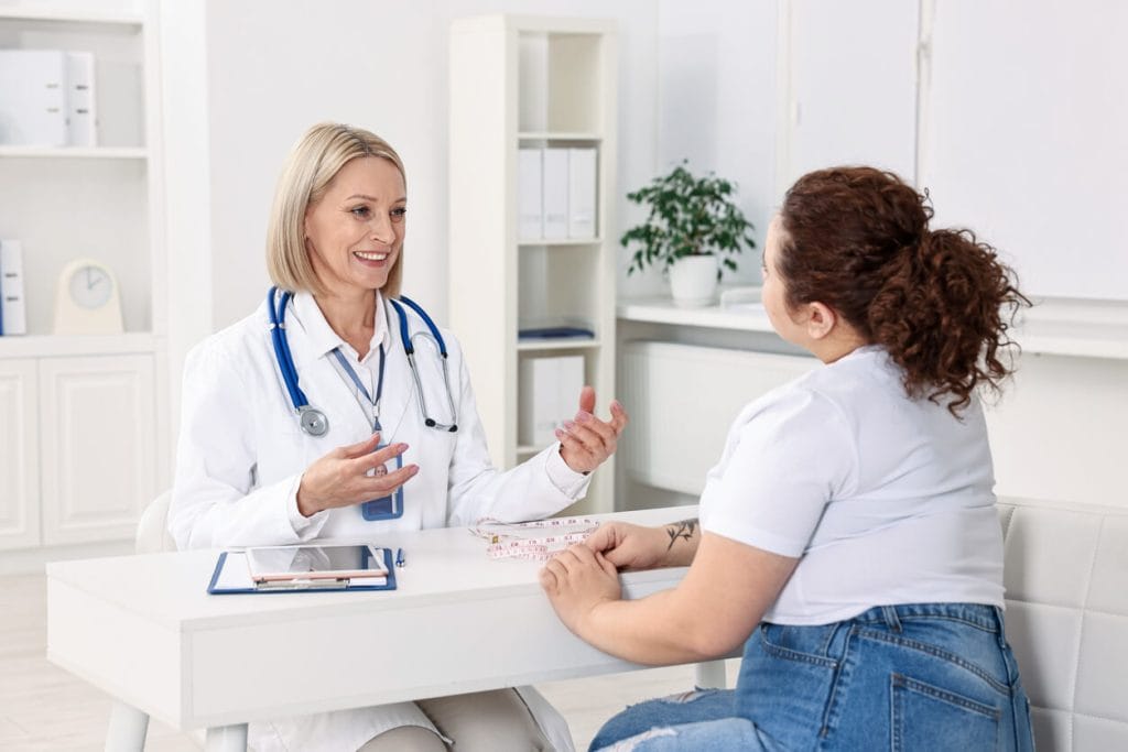 Doctor in consultation with a patient